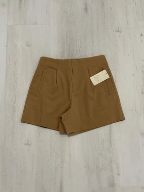 Target Tan High-Waist Tailored Women's Shorts